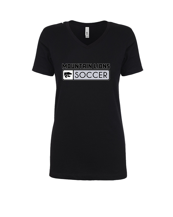 Mountain View HS Boys Soccer Pennant - Womens Vneck