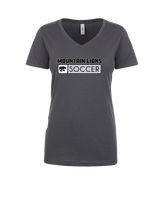 Mountain View HS Boys Soccer Pennant - Womens Vneck