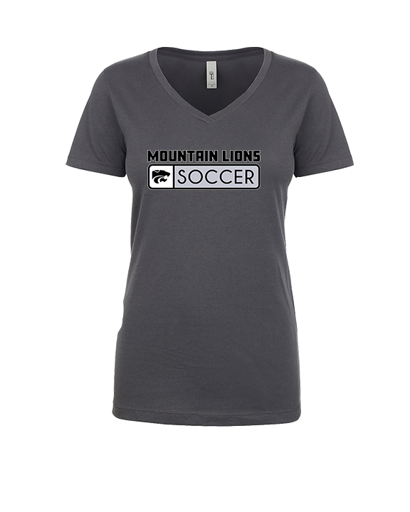 Mountain View HS Boys Soccer Pennant - Womens Vneck