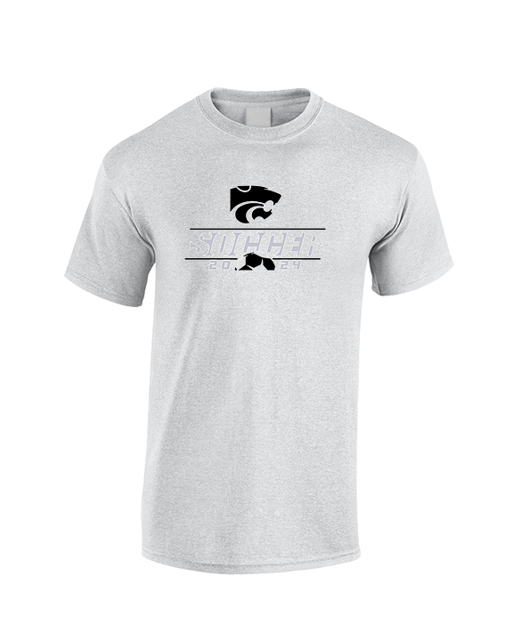 Mountain View HS Girls Soccer Lines 24 - Cotton T-Shirt