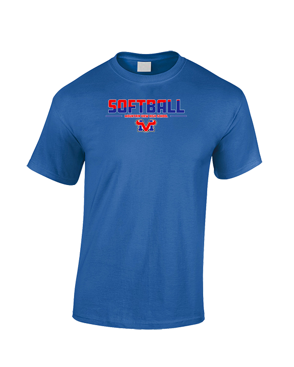 Mountain View HS Softball Cut - Cotton T-Shirt