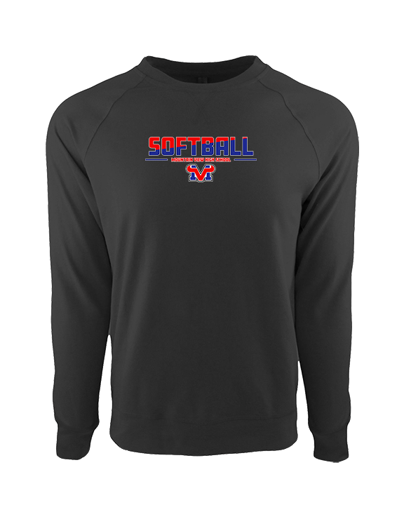 Mountain View HS Softball Cut - Crewneck Sweatshirt
