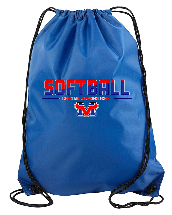 Mountain View HS Softball Cut - Drawstring Bag