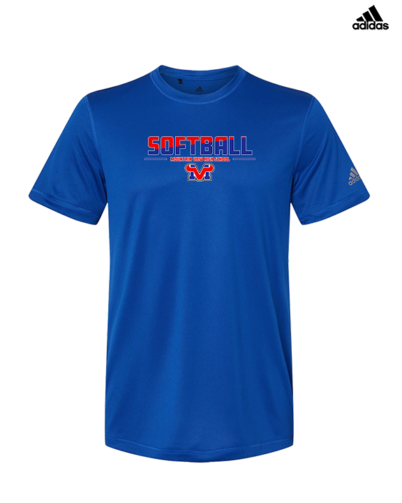 Mountain View HS Softball Cut - Mens Adidas Performance Shirt