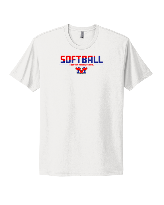 Mountain View HS Softball Cut - Mens Select Cotton T-Shirt