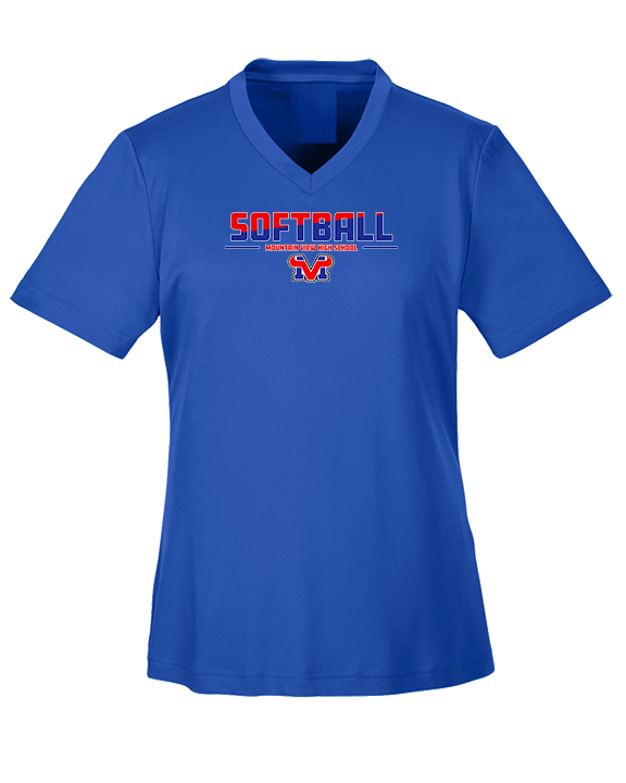 Mountain View HS Softball Cut - Womens Performance Shirt