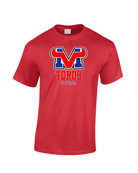 Mountain View HS Softball Shadow - Cotton T-Shirt