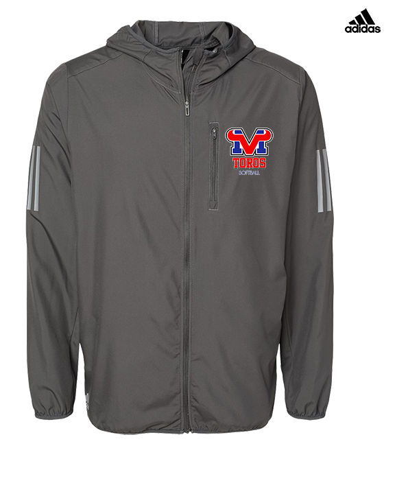 Mountain View HS Softball Shadow - Mens Adidas Full Zip Jacket