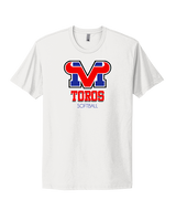 Mountain View HS Softball Shadow - Mens Select Cotton T-Shirt