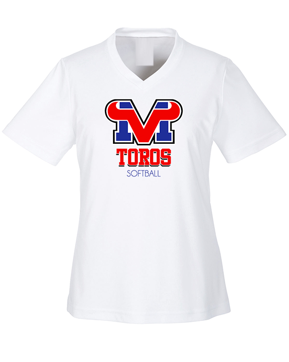 Mountain View HS Softball Shadow - Womens Performance Shirt