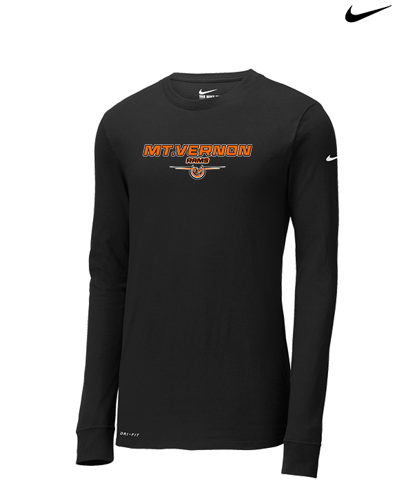 Mt. Vernon HS Wrestling Design - Mens Nike Longsleeve