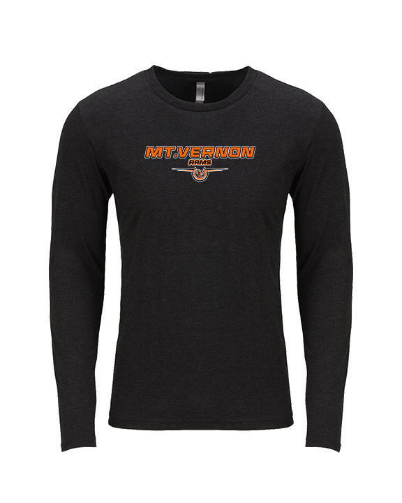 Mt. Vernon HS Wrestling Design - Tri-Blend Long Sleeve