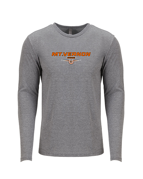 Mt. Vernon HS Wrestling Design - Tri-Blend Long Sleeve