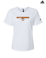 Mt. Vernon HS Wrestling Design - Womens Adidas Performance Shirt