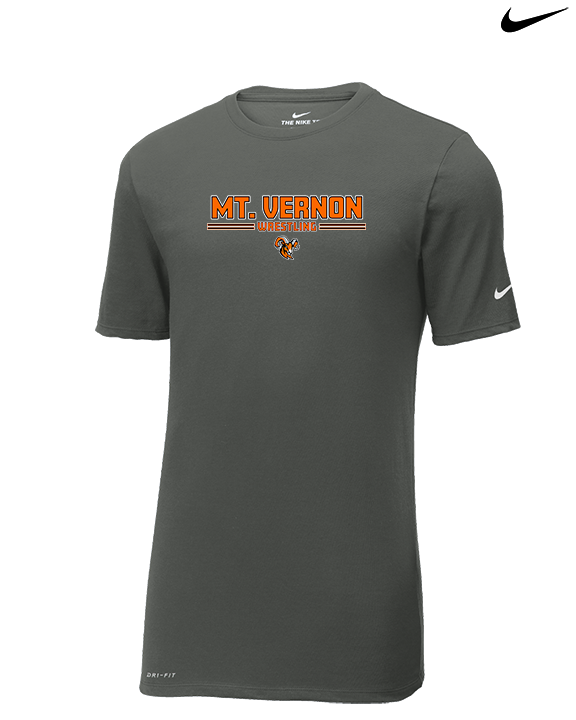 Mt. Vernon HS Wrestling Keen - Mens Nike Cotton Poly Tee