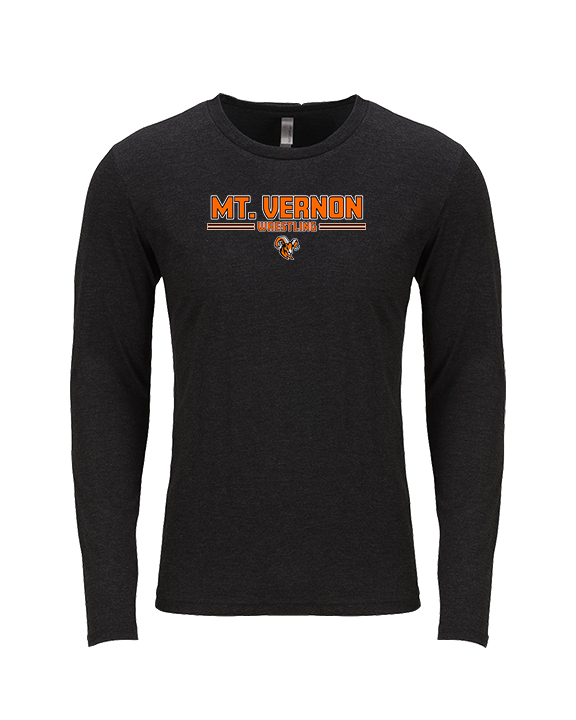 Mt. Vernon HS Wrestling Keen - Tri-Blend Long Sleeve