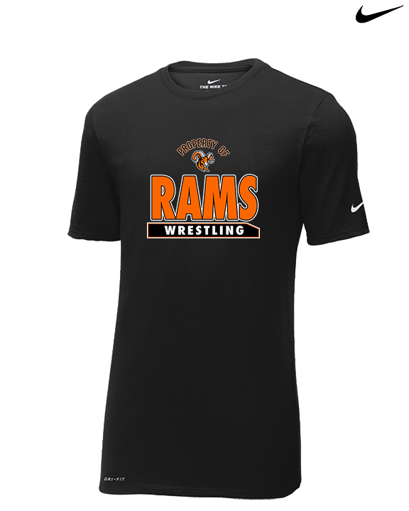 Mt. Vernon HS Wrestling Property - Mens Nike Cotton Poly Tee