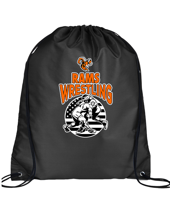 Mt. Vernon HS Wrestling Takedown - Drawstring Bag