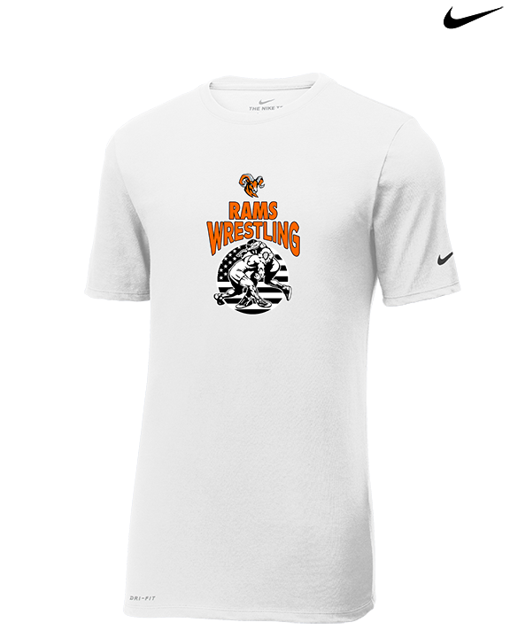Mt. Vernon HS Wrestling Takedown - Mens Nike Cotton Poly Tee