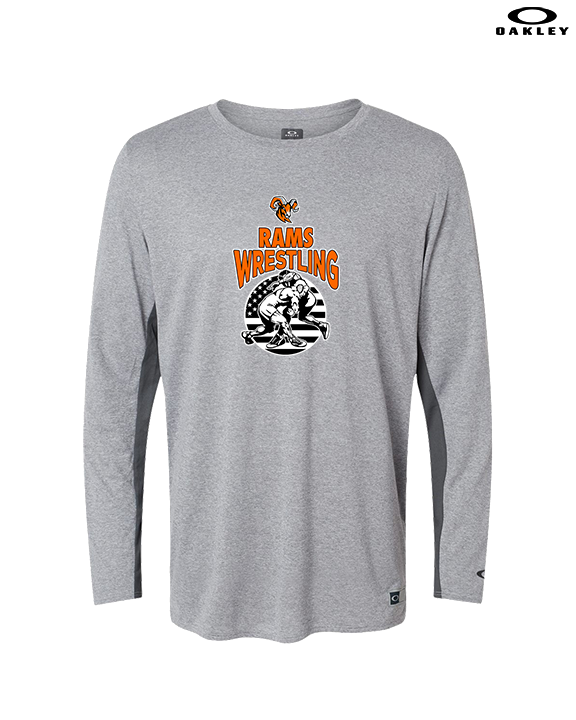 Mt. Vernon HS Wrestling Takedown - Mens Oakley Longsleeve