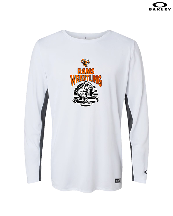 Mt. Vernon HS Wrestling Takedown - Mens Oakley Longsleeve