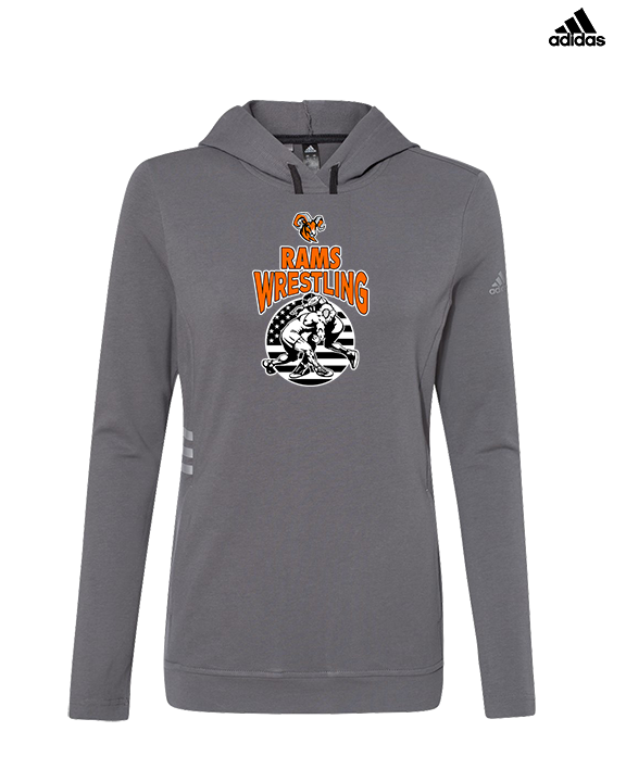 Mt. Vernon HS Wrestling Takedown - Womens Adidas Hoodie