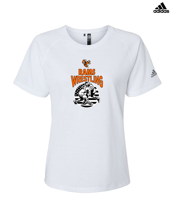 Mt. Vernon HS Wrestling Takedown - Womens Adidas Performance Shirt