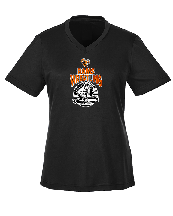 Mt. Vernon HS Wrestling Takedown - Womens Performance Shirt