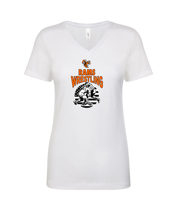 Mt. Vernon HS Wrestling Takedown - Womens Vneck