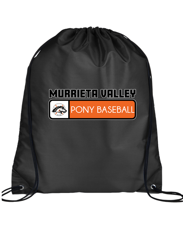 Murrieta Valley Pony Baseball Pennant - Drawstring Bag