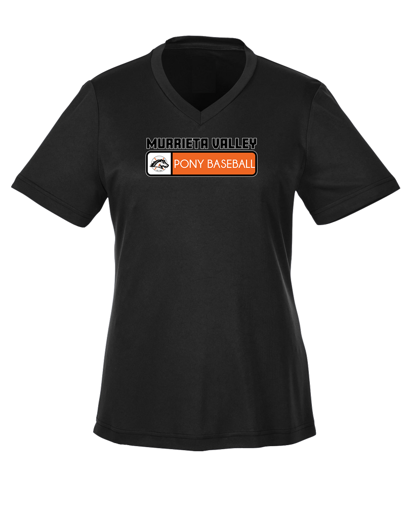 Murrieta Valley Pony Baseball Pennant - Womens Performance Shirt