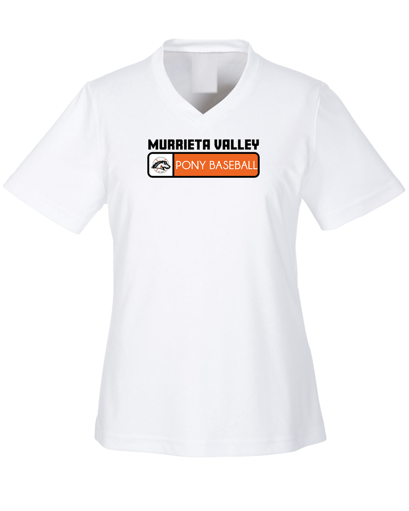 Murrieta Valley Pony Baseball Pennant - Womens Performance Shirt