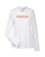 Murrieta Valley Pony Baseball Basic - Womens Performance Long Sleeve