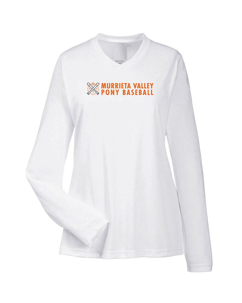 Murrieta Valley Pony Baseball Basic - Womens Performance Long Sleeve
