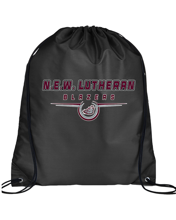 N.E.W. Lutheran HS Girls Basketball Design - Drawstring Bag