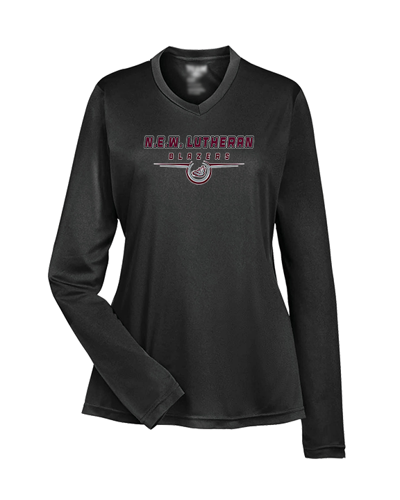 N.E.W. Lutheran HS Girls Basketball Design - Womens Performance Longsleeve