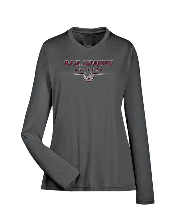N.E.W. Lutheran HS Girls Basketball Design - Womens Performance Longsleeve