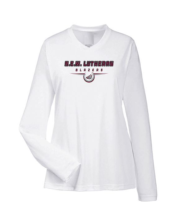N.E.W. Lutheran HS Girls Basketball Design - Womens Performance Longsleeve