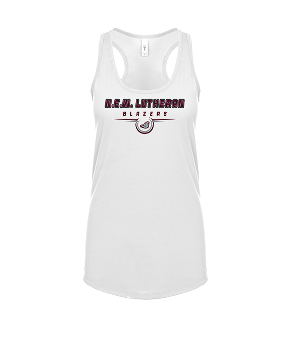 N.E.W. Lutheran HS Girls Basketball Design - Womens Tank Top