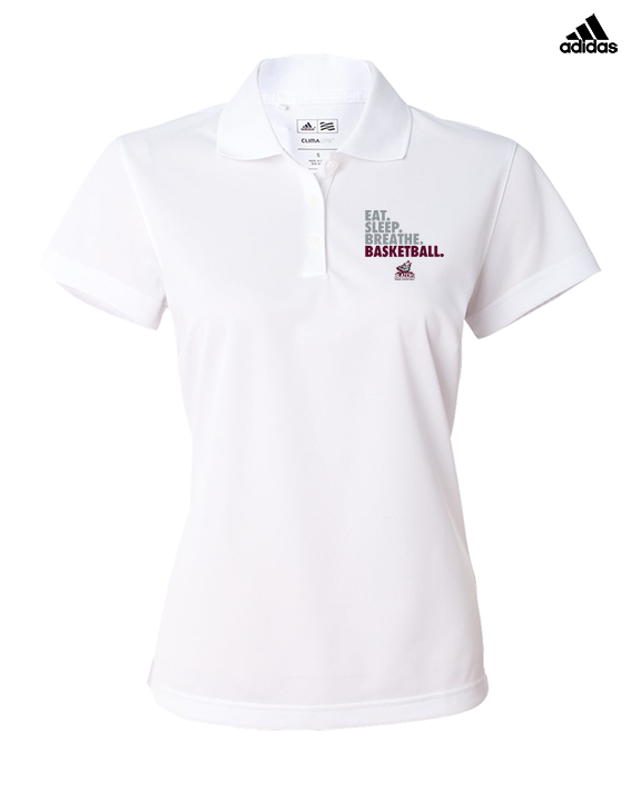 N.E.W. Lutheran HS Girls Basketball Eat Sleep Breathe - Adidas Womens Polo