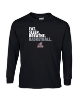 N.E.W. Lutheran HS Girls Basketball Eat Sleep Breathe - Cotton Longsleeve
