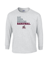 N.E.W. Lutheran HS Girls Basketball Eat Sleep Breathe - Cotton Longsleeve