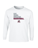 N.E.W. Lutheran HS Girls Basketball Eat Sleep Breathe - Cotton Longsleeve