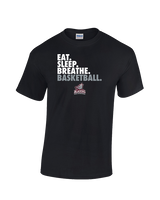 N.E.W. Lutheran HS Girls Basketball Eat Sleep Breathe - Cotton T-Shirt