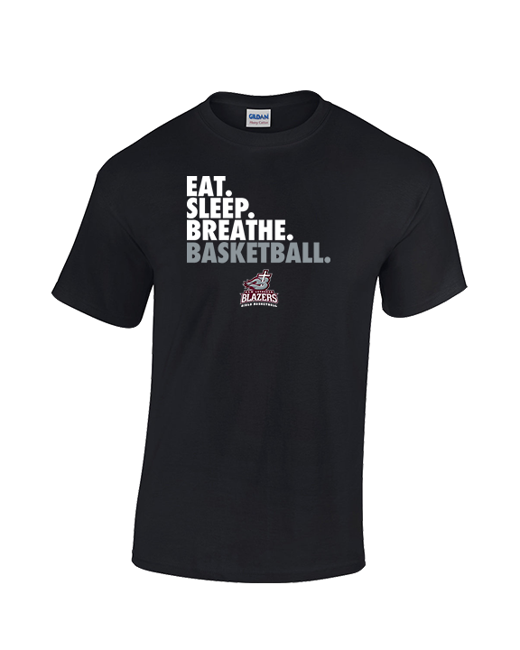 N.E.W. Lutheran HS Girls Basketball Eat Sleep Breathe - Cotton T-Shirt