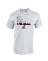 N.E.W. Lutheran HS Girls Basketball Eat Sleep Breathe - Cotton T-Shirt