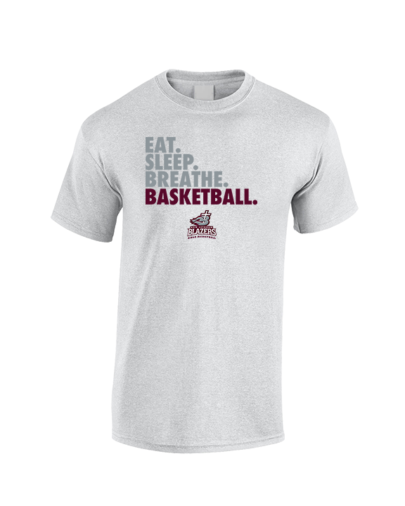 N.E.W. Lutheran HS Girls Basketball Eat Sleep Breathe - Cotton T-Shirt