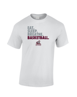 N.E.W. Lutheran HS Girls Basketball Eat Sleep Breathe - Cotton T-Shirt