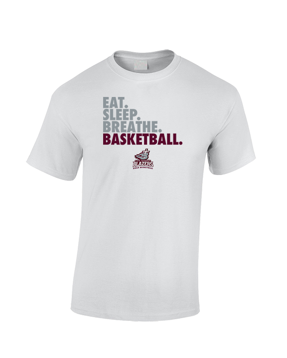 N.E.W. Lutheran HS Girls Basketball Eat Sleep Breathe - Cotton T-Shirt