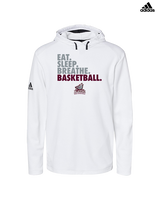 N.E.W. Lutheran HS Girls Basketball Eat Sleep Breathe - Mens Adidas Hoodie